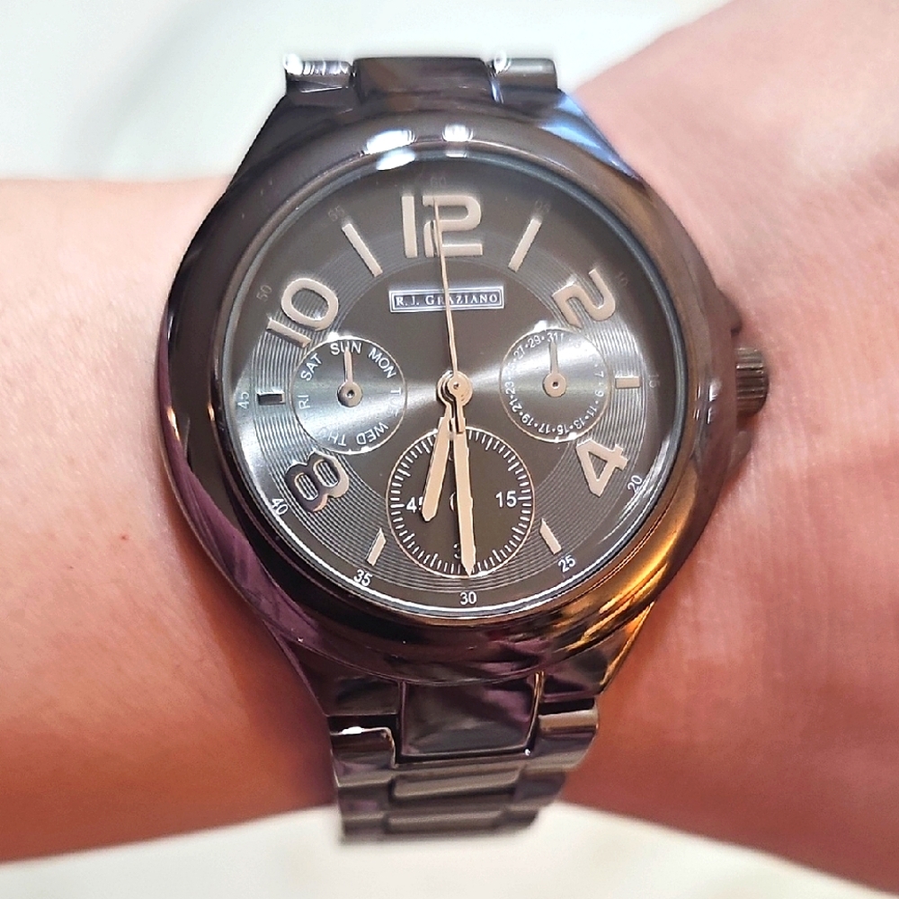 Gunmetal RJ Graziano "My New Boyfriend" Watch